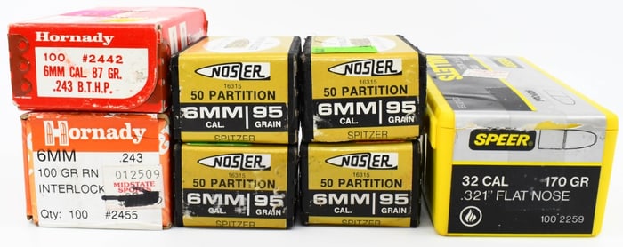 Approx 450 Count Of 6mm & .32 Cal Bullet Tips