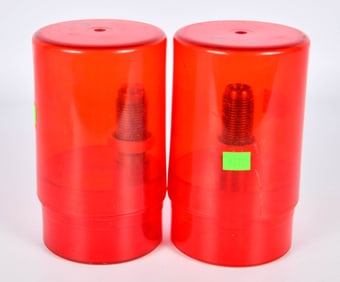 2 Reloading Dies W/ Containers
