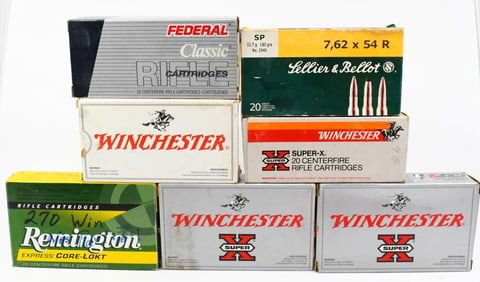 Lot of Various Empty Brass Casings For Reloading