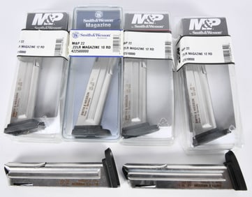 Lot of 6 Smith & Wesson M&P 22 Factory Magazines