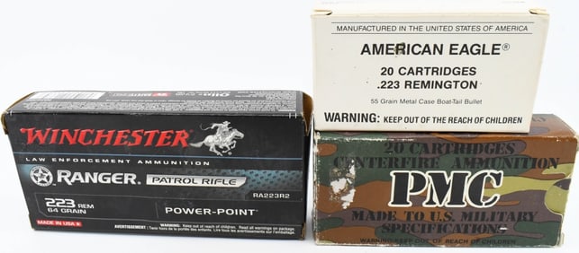 60 Rounds Of .223 Rem Ammunition