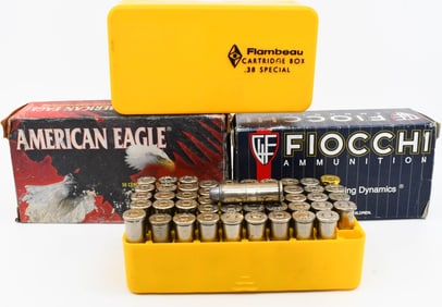 130 Rounds Of Mixed .38 SPL Ammunition