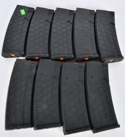 Lot of 9 Hexmags AR-15 30 Round Magazines NEW
