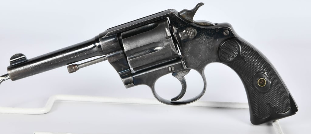 Colt Police Positive Special Revolver .32-20 WCF: Here We Have a Colt Police Positive Special Revolver Chambered in .32-20 WCF, 4" Barrel, Checkered Hard Rubber Grips, Serial #58343D Dates to 1912.