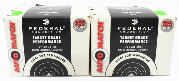 650 Rounds Of Federal .22 LR Ammunition