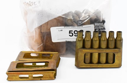 24 Rds Of 6.5x52mm Carcano Ammo W/ Brass