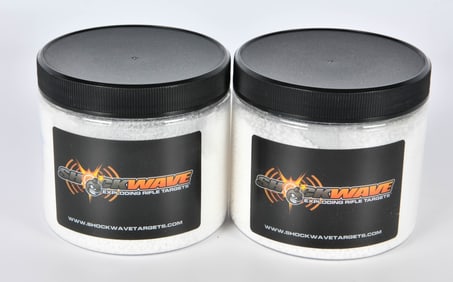 2 Containers Of Shockwave Mixing Boom Target