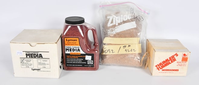 Lot Of Various Type Reloading Tumbler Media