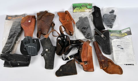 Large Lot of Various Style Holsters