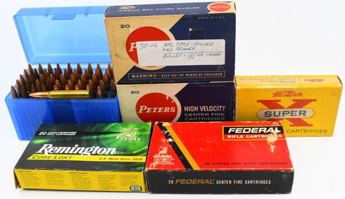 150 Rounds Of Reman .30-06 SPRG Ammunition