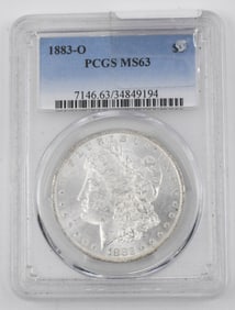 Uncirculated PCGS Graded Morgan Silver Dollar
