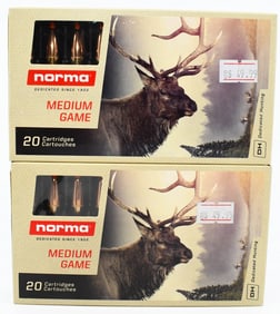40 Rounds Of Norma 7mm-08 Rem Game Ammo