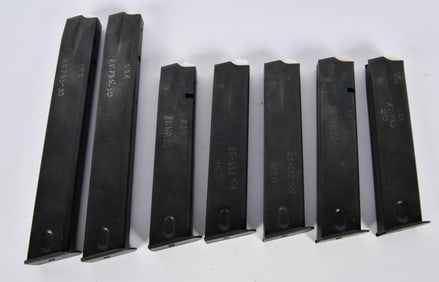 Lot of 7 Ruger P85 Magazines 20 & 30 Round 9MM