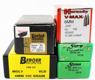 Approx 450 Count Of 6mm Reloading Bullet Tips