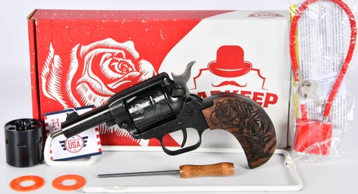 NEW Herritage Barkeep Revolver Roses Edition .22
