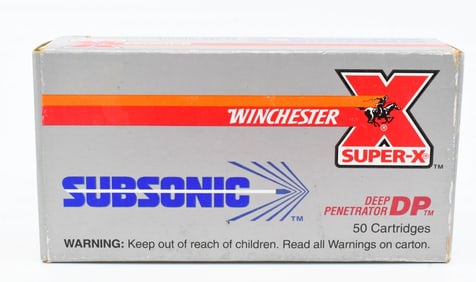 50 Rounds of Winchester 9mm JHP Ammunition