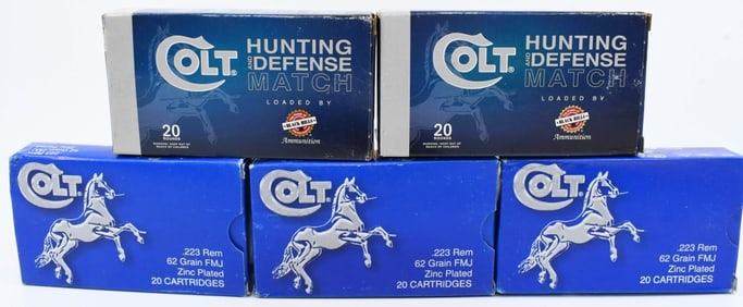 100 Rounds Of Colt .223/5.56 Ammunition