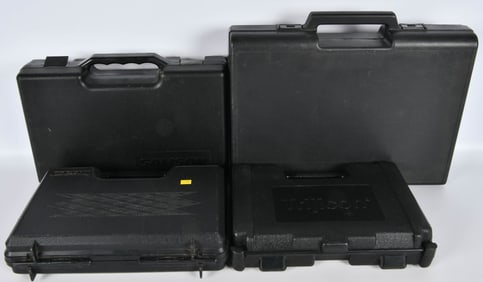 4 Various Size Plastic Pistol Hardcases