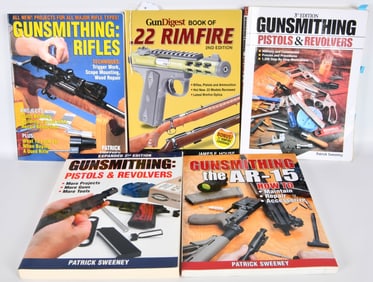 5 Various Gunsmithing Paperback Books