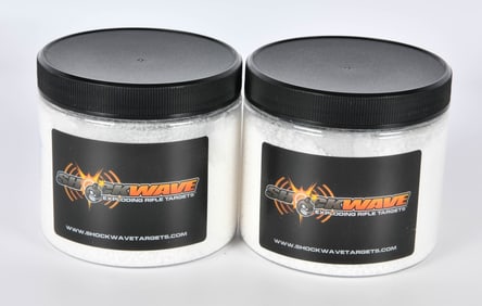 2 Containers Of Shockwave Mixing Boom Target