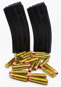 20 Rounds Of .458 Socom Ammo & 2 Magazines