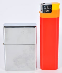 1 X-Large Zippo Lighter & 1 Large size GEI Lighter