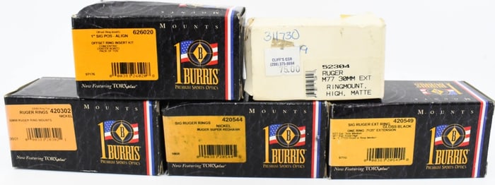 Various Selection Of Burris Scope Rings