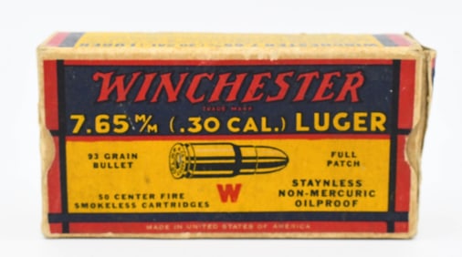 30 Rounds Of Winchester .30 Luger Ammunition