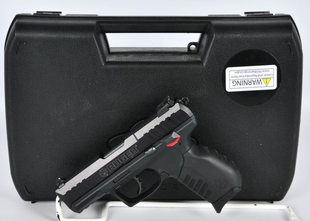 Ruger SR-22 Semi Auto Pistol .22 LR: Up Next is a Ruger SR22 Semi Auto Pistol Chambered in .22 LR and Appears in Excellent condition. Comes with One factory magazine, and in a GSG Hardcase. More from the internet below: Ruger SR22 Rimfir