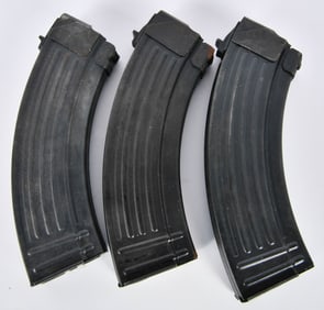 Lot of Three Metal AK-47 Magazines 30 Rounds