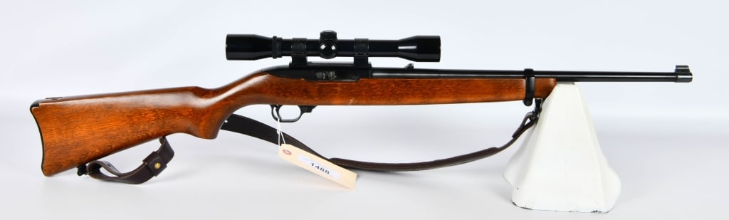 Ruger Classic 10/22 Semi Auto Rifle .22 LR: Here we have a Ruger Classic 10/22 Semi Auto Rifle Chambered in .22 LR, No Magazine, Topped with a Bushnell Sportview Scope, and a Ruger Leather Sling.