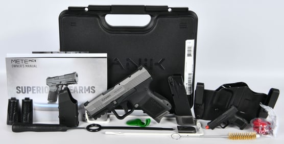 NEW Canik METE MC9 9mm Semi Auto Pistol Bundle