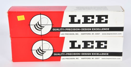 2 Lee Double Cavity Bullet Molds W/ Wood Handles