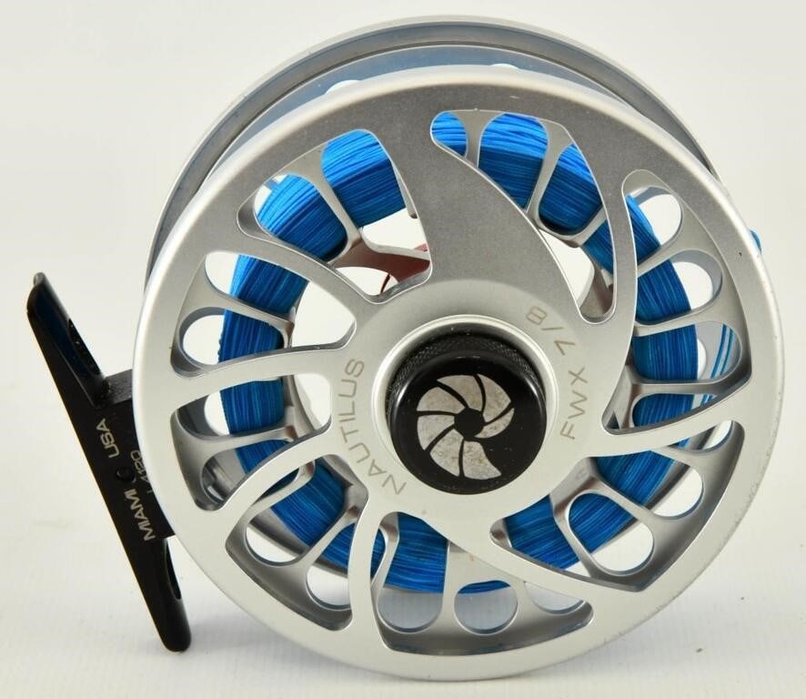 Nautilus FWX 7/8 L4120 Fly Fishing Reel: The Nautilus FWX (Feather Weight Xtreme) series is the most technologically advanced and the lightest machined aluminum disc drag trout fly reel on the market. The award-winning FWX reels feature our 