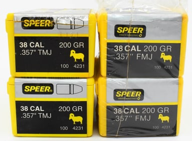Approx 350 Count Of Speer .38 Cal Bullet Tips