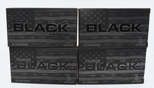 80 Rounds of Hornady Black .224 Valkyrie Ammo