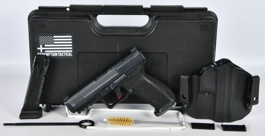 Canik METE SFT Semi Auto Pistol 9mm: Up Next We Have a Canik METE SFT Semi Auto Pistol Chambered in 9mm, 4.46" Barrel, Includes Two 18 Round Magazines, Holster, Tools, and Hardcase. Equipped With a Mag Flair, and Appears in Great Pre-own