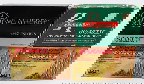 34 Rds Of .257 WBY Mag & .30-06 Ammo W/ Brass