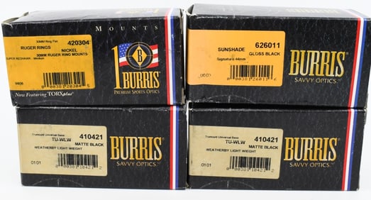New in the Box Burris Scope Bases & Shades