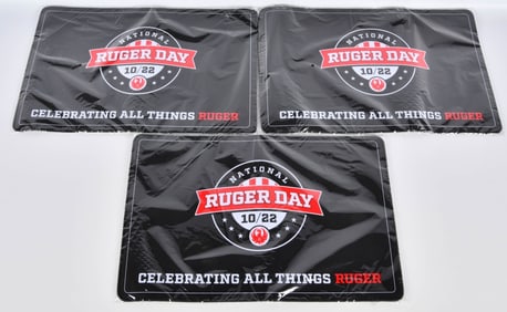 3 NIP National Ruger Day Cleaning Mats