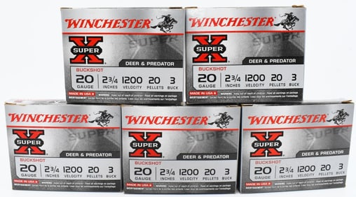 23 Rounds Of Winchester 20 Gauge Shotshells