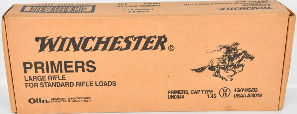 5000 Count Case of Winchester Large Rifle Primers