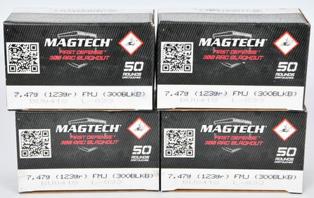 200 Rounds Of Magtech .300 AAC Blackout Ammo