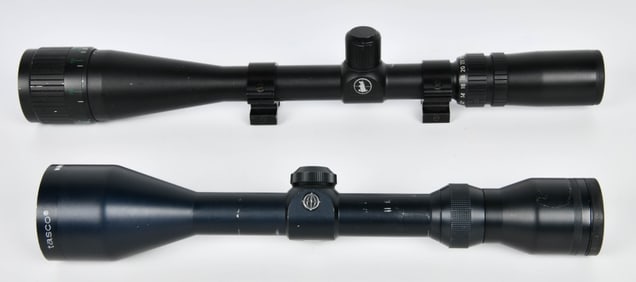 2 Tasco Long Range Matte Black Riflescopes