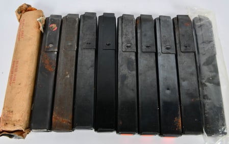 (10) US M3 Grease Gun Magazines .45 ACP 30 rd
