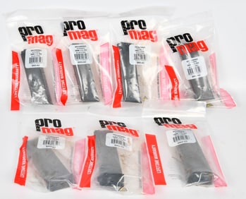 (7) PRO MAG Browning Hi-power 9mm 13 round blue