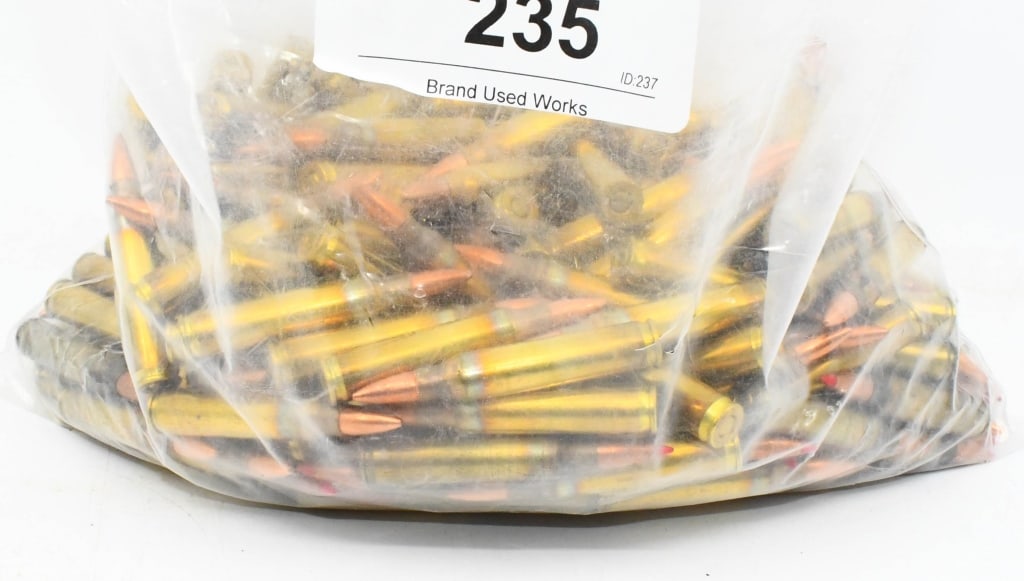 200 Rounds Of Remington .223 Rem Ammunition: 55 Grain Brass Cased Full Metal Jacket Ammunition Made In USA