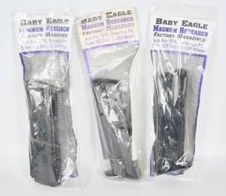 (3) Baby Eagle Magnum Research Factory 12 round
