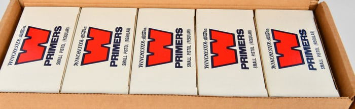 5000 Count Case of Winchester Small Pistol Primers