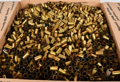 48 Lbs of Mixed 9mm Empty Brass Casings